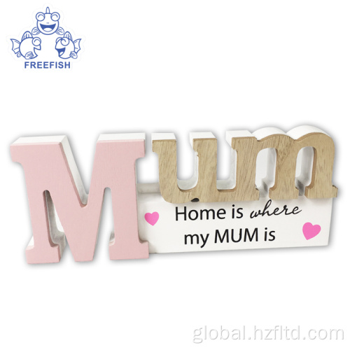 Home Decorative Word Stand Customized 3D Wooden decorative desktop word letters block Supplier